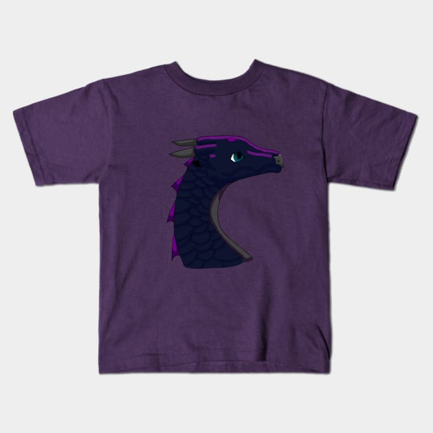 Night Dragon Kids T-Shirt by Firewolf Studios